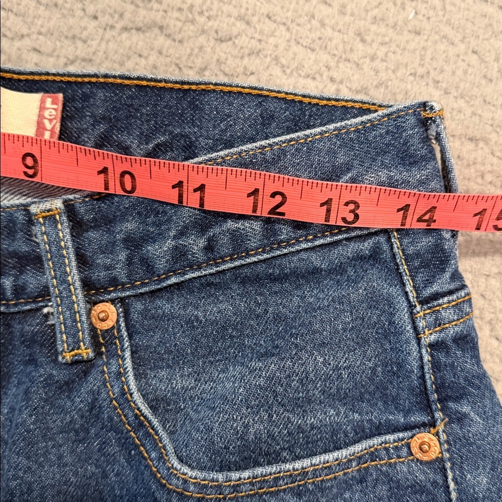 Levi's 505 Regular Fit Men's Straight Blue Jeans Size 30 - Picture 7 of 10